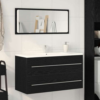 Mobile Lavabo Rovere Nero 90 x 45 x 1.5 cm Legno ingegnerizzato