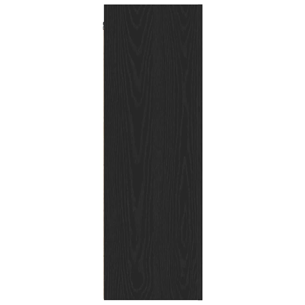 Mobile TV da Muro 2 pcs Rovere nero 30.5 x 30 x 90 cm