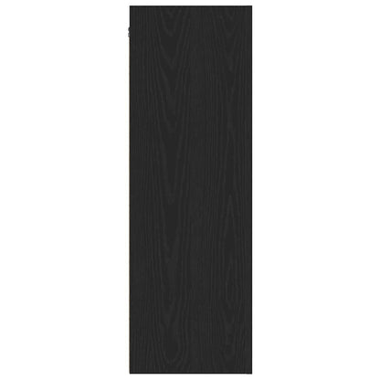 Mobile TV da Muro 2 pcs Rovere nero 30.5 x 30 x 90 cm