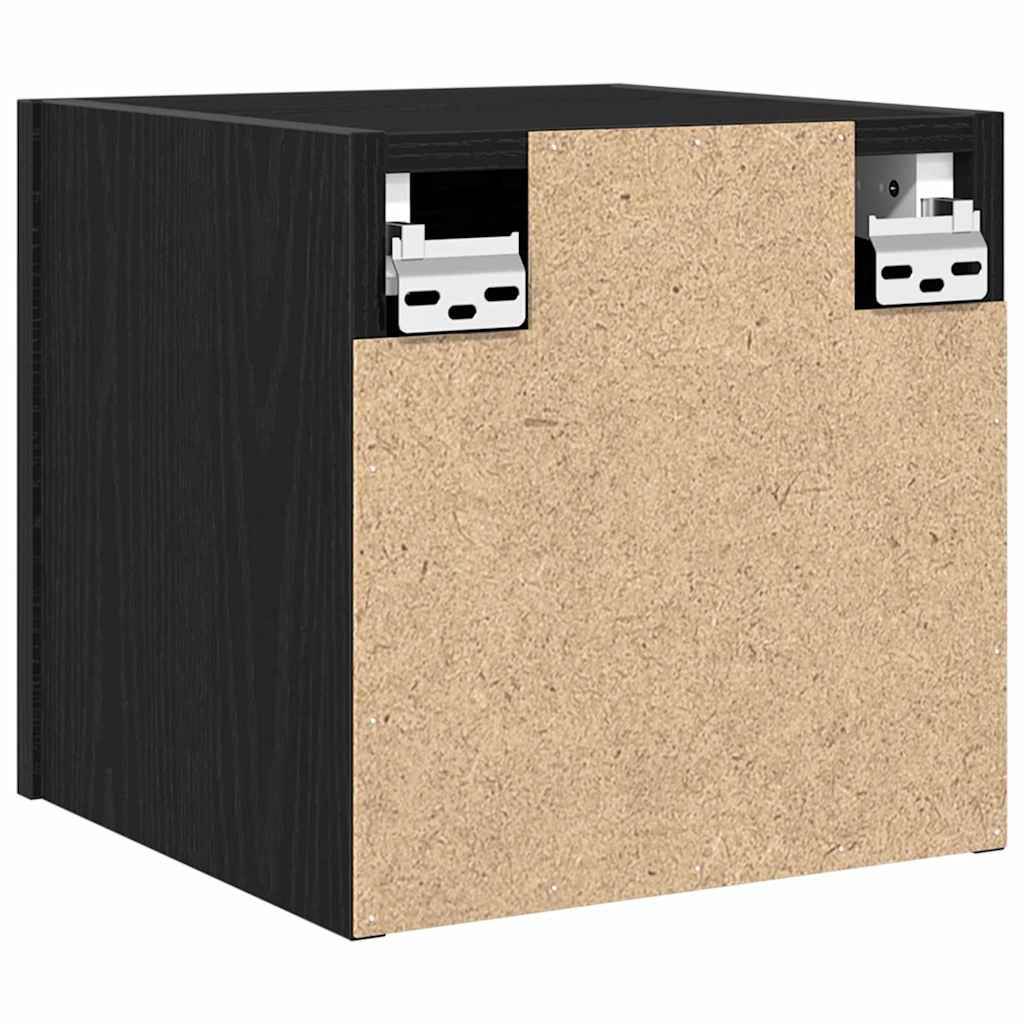 Mobile TV da parete 2 pcs Rovere Nero 30,5 x 30 x 30 cm | homemem39