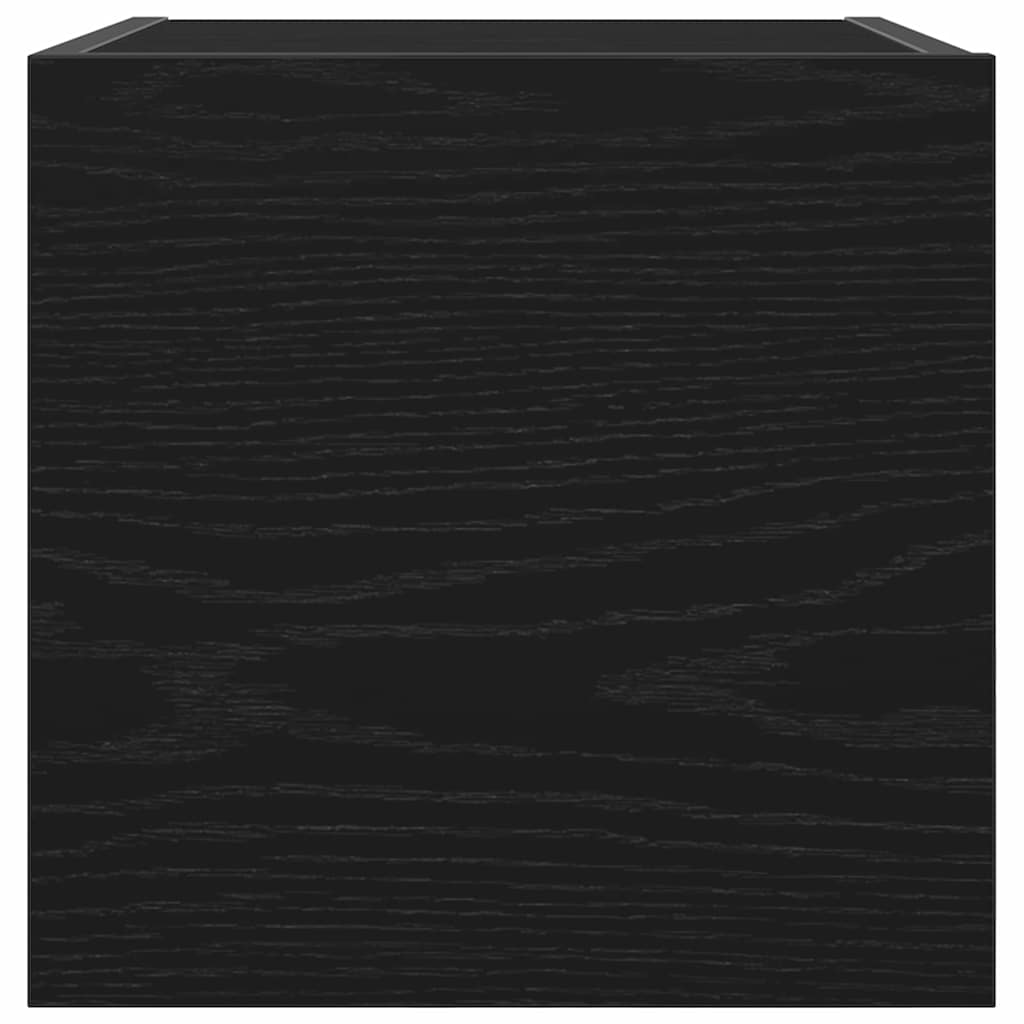 Mobile TV da parete 2 pcs Rovere Nero 30,5 x 30 x 30 cm | homemem39