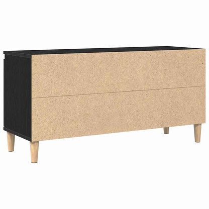 Mobile TV Rovere Nero 102 x 35 x 50 cm Legno multistrato