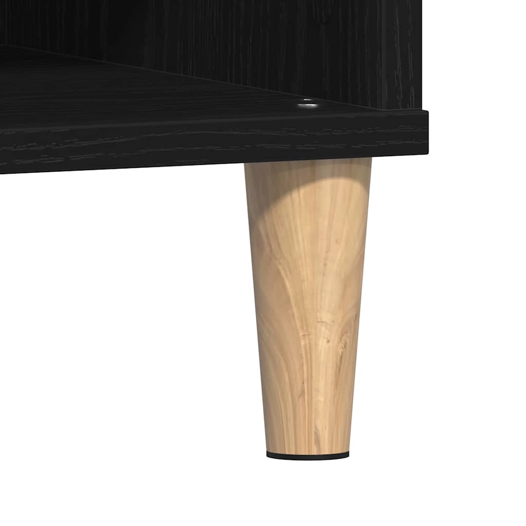 Tavolino da salotto Rovere nero 60 x 60 x 30 cm