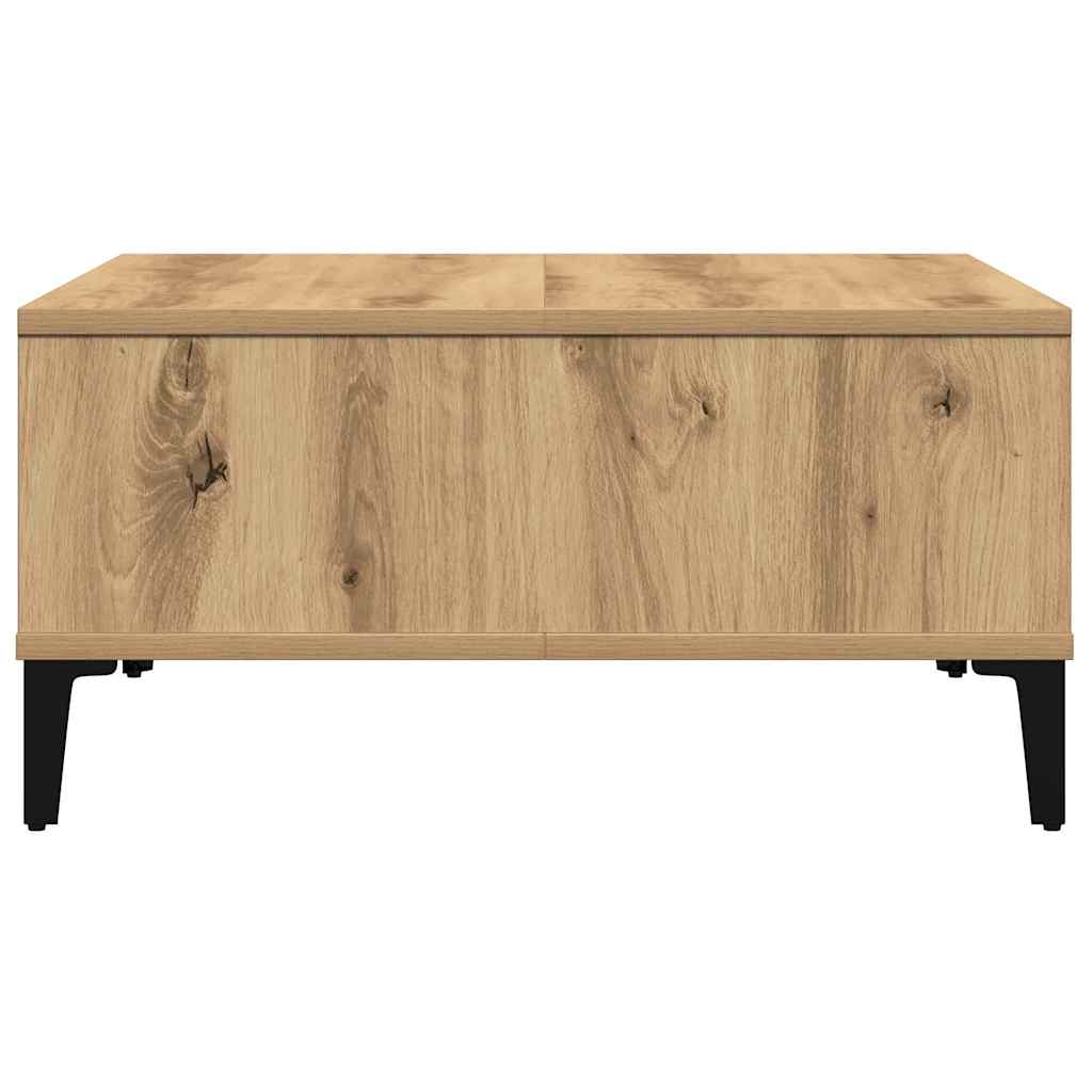 Tavolino da salotto Rovere artigianale 60 x 60 x 30 cm | homemem39