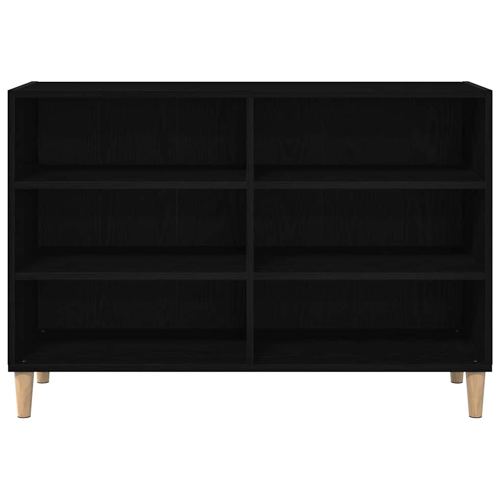 Credenza Rovere Nero 103,5 x 35 x 70 cm Legno multistrato | homemem39