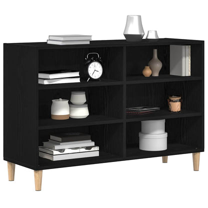Credenza Rovere Nero 103,5 x 35 x 70 cm Legno multistrato | homemem39