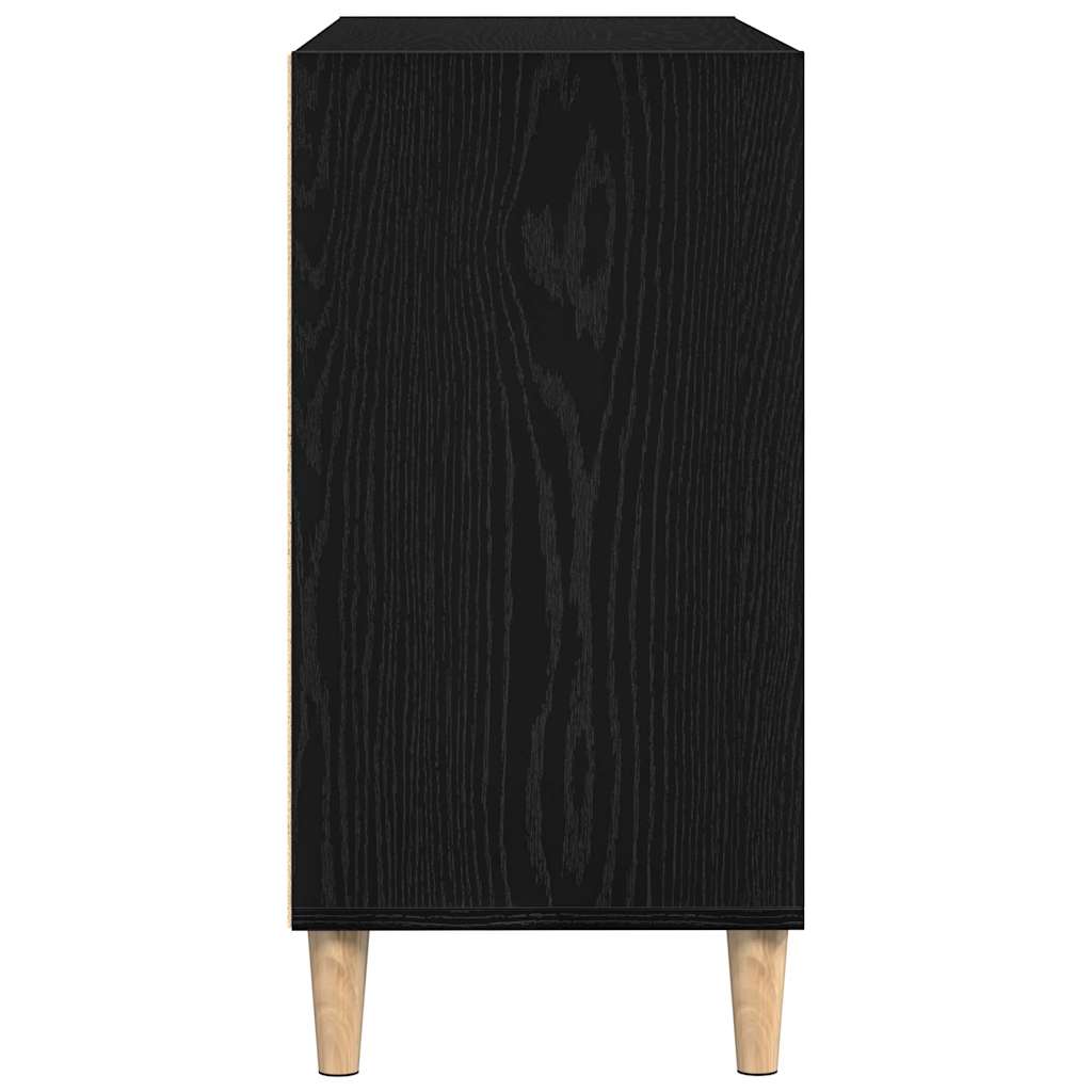 Credenza Rovere Nero 103,5 x 35 x 70 cm Legno multistrato | homemem39