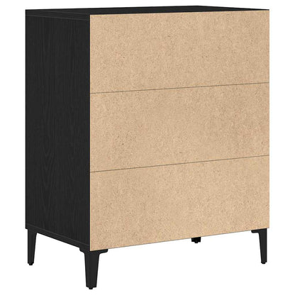 Credenza Rovere Nero 57 x 35 x 70 cm Legno multistrato