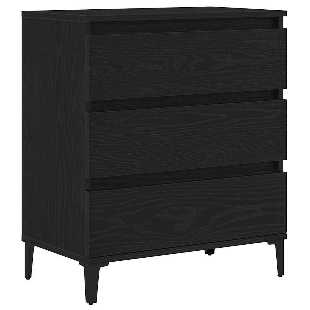 Credenza Rovere nero 60 x 35 x 70 cm Legno multistrato