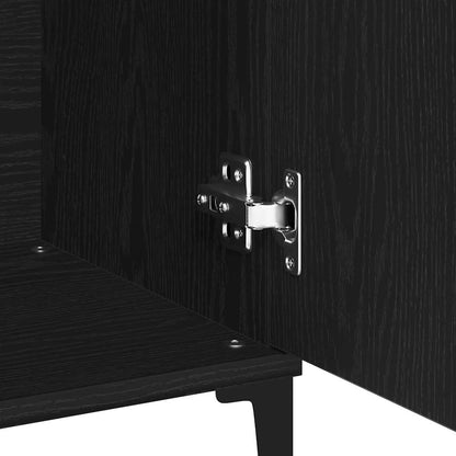 Credenza con cassetto Nero 104 x 35 x 70 cm Legno multistrato