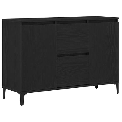 Credenza con cassetto Nero 104 x 35 x 70 cm Legno multistrato