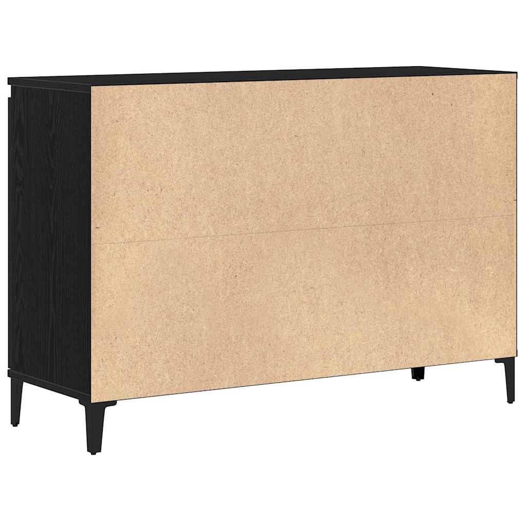 Credenza con cassetto Nero 104 x 35 x 70 cm Legno multistrato