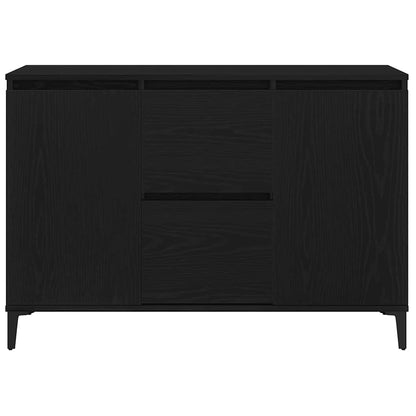 Credenza con cassetto Nero 104 x 35 x 70 cm Legno multistrato