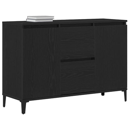 Credenza con cassetto Nero 104 x 35 x 70 cm Legno multistrato