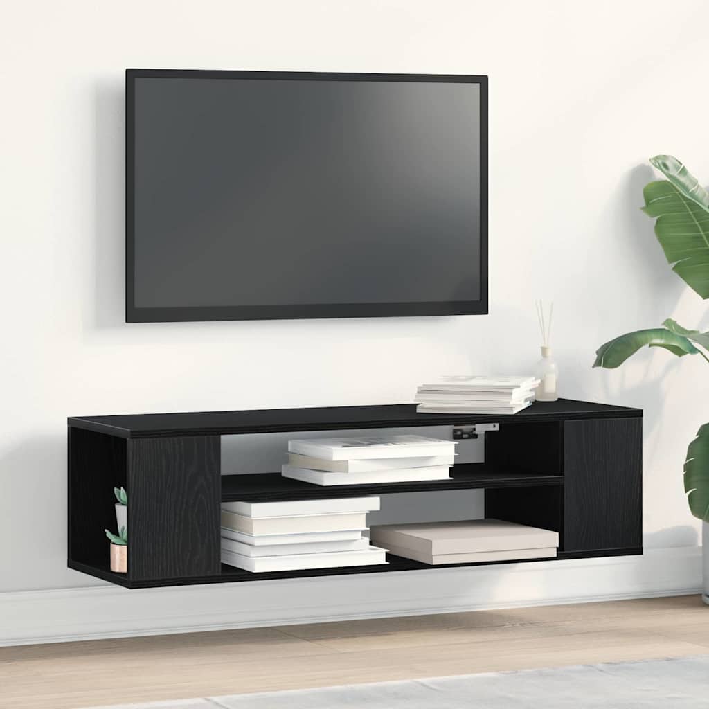 Mobile TV Nero 100 x 30 x 26.5 cm Legno multistrato