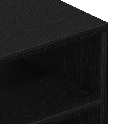 Scaffale da parete con lo scaffale Rovere Nero 102 x 30 x 29 cm | homemem39