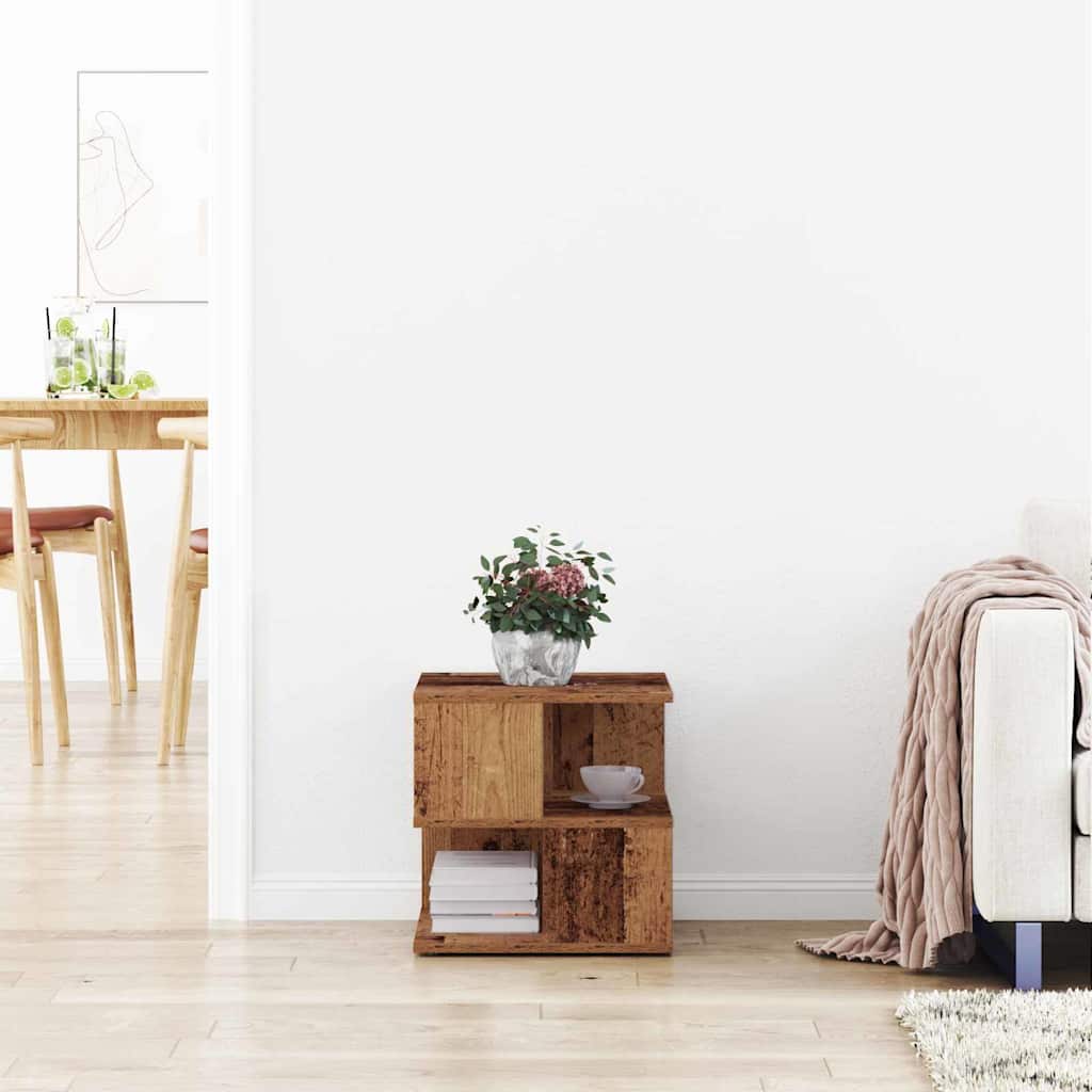 Tavolo laterale Legno vecchio 40 x 40 x 40 cm Legno multistrato