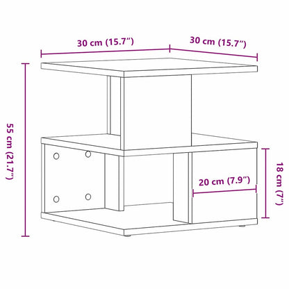 Tavolo laterale Rovere artigianale 40 x 40 x 40 cm