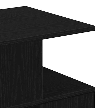 Tavolo laterale Rovere nero 40 x 40 x 40 cm Legno multistrato