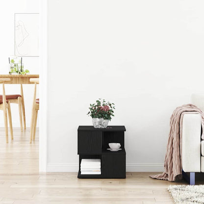 Tavolo laterale Rovere Nero 40 x 40 x 40 cm Legno multistrato