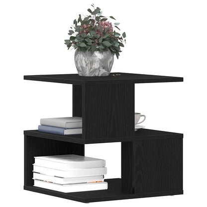 Tavolo laterale Rovere nero 40 x 40 x 40 cm Legno multistrato