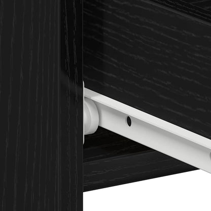 Armadio da Notte con cassetto Rovere nero 40 x 35 x 62.5 cm