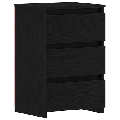 Armadio da Notte 2 pcs Rovere nero 40 x 35 x 62.5 cm