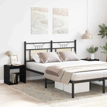Armadio da Notte 2 pcs Rovere Nero 40 x 30 x 40 cm