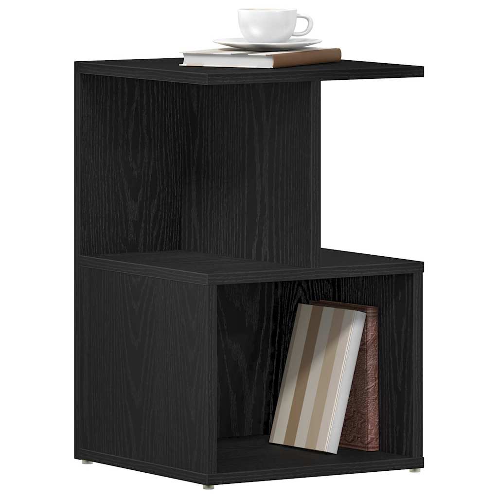 Armadio da Notte Rovere Nero 35 x 35 x 55 cm Legno multistrato