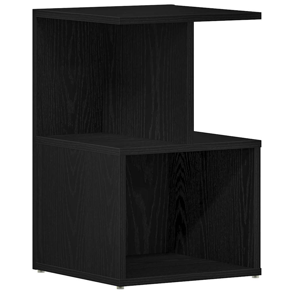 Armadio da Notte 2 pcs Rovere Nero 35 x 35 x 55 cm | homemem39