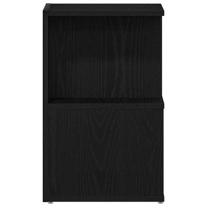 Armadio da Notte 2 pcs Rovere Nero 35 x 35 x 55 cm | homemem39