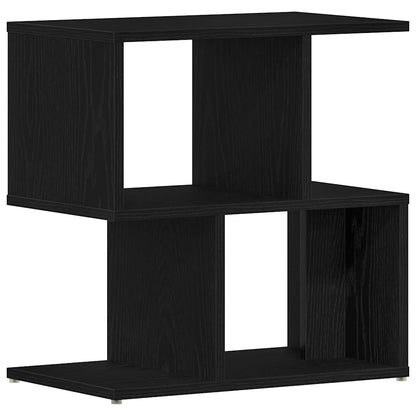 Armadio da Notte Rovere Nero 50 x 30 x 51,5 cm | homemem39