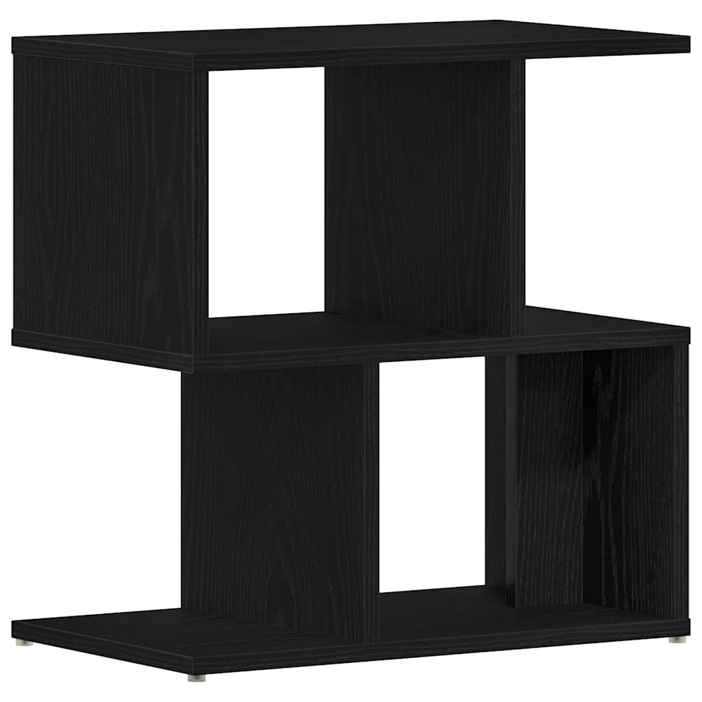 Armadio da Notte 2 pcs Rovere Nero 50 x 30 x 51,5 cm | homemem39