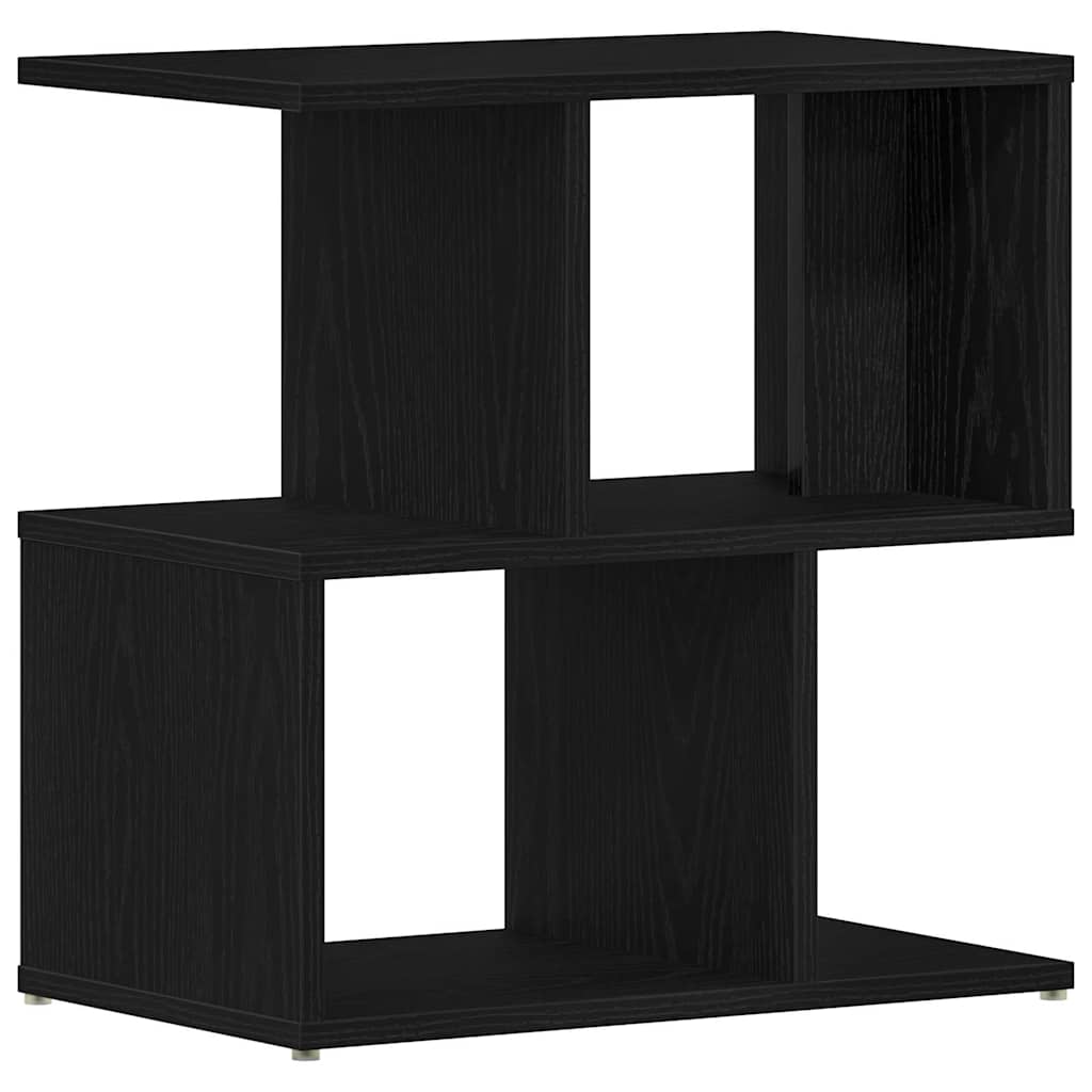 Armadio da Notte 2 pcs Rovere Nero 50 x 30 x 51,5 cm | homemem39