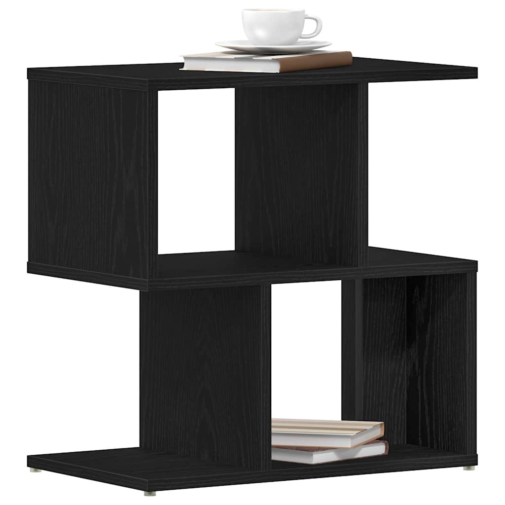 Armadio da Notte 2 pcs Rovere Nero 50 x 30 x 51,5 cm