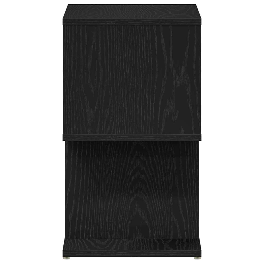 Armadio da Notte 2 pcs Rovere Nero 50 x 30 x 51,5 cm | homemem39