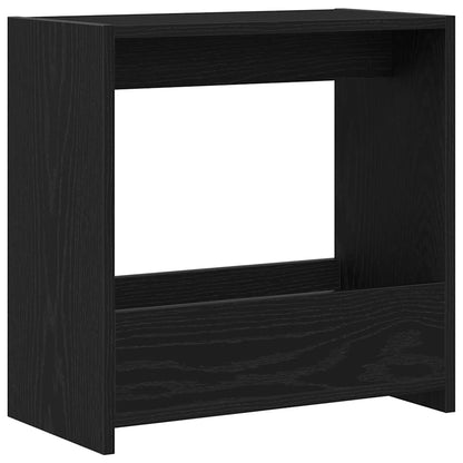 Tavolo laterale Rovere nero 50 x 26 x 50 cm Legno multistrato