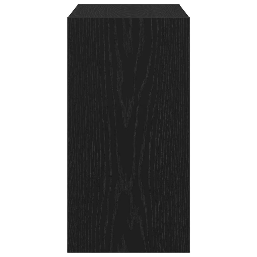 Tavolo laterale Rovere nero 50 x 26 x 50 cm Legno multistrato