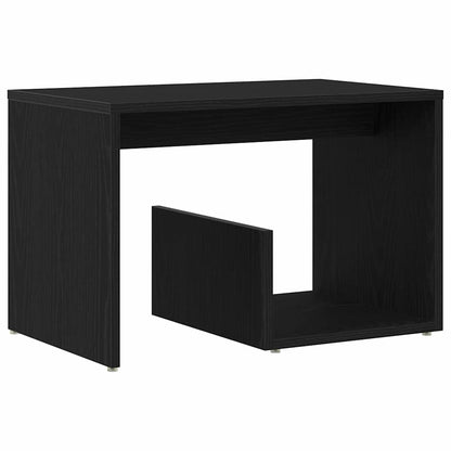 Tavolino Rovere Nero 59 x 36 x 38 cm Legno multistrato
