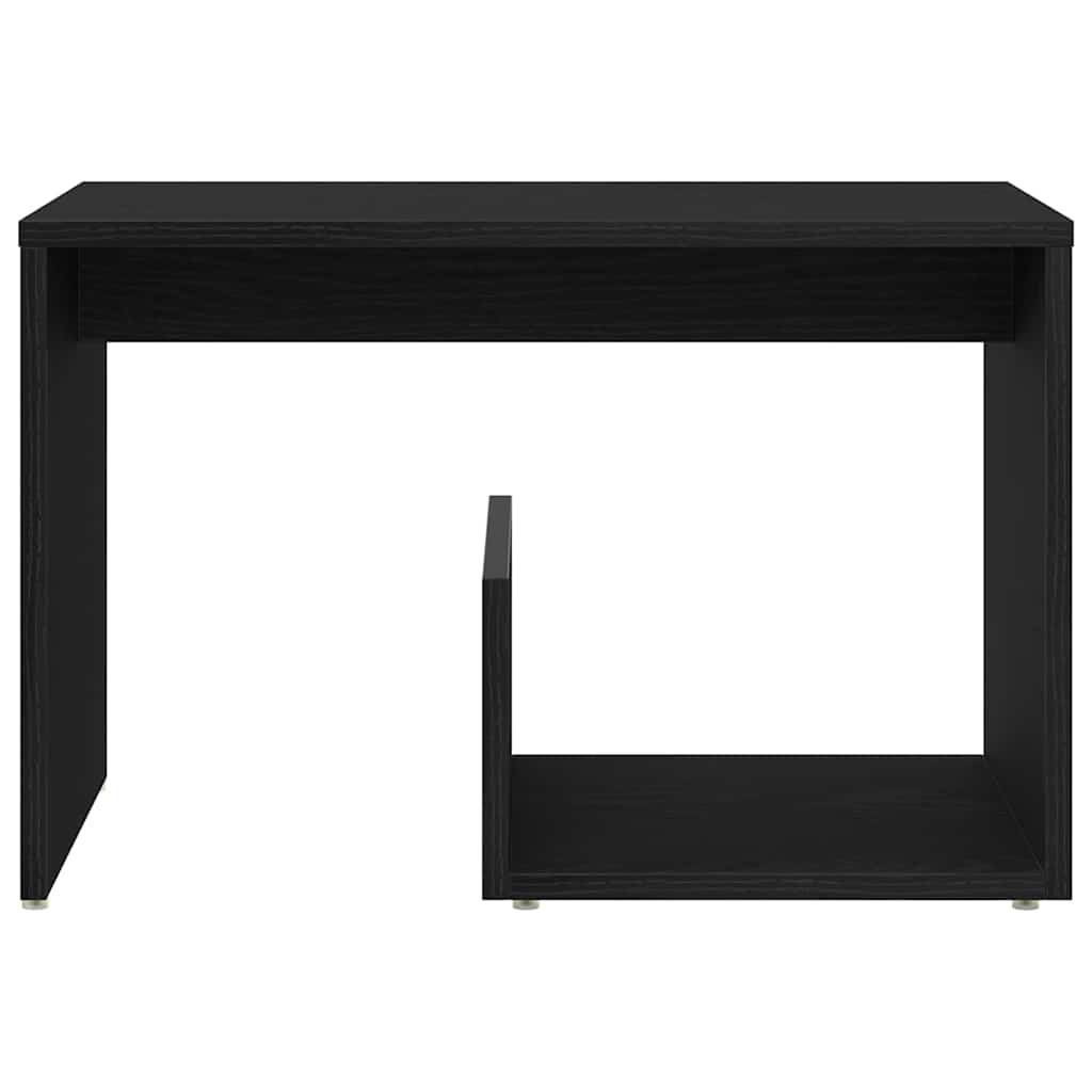 Tavolino Rovere Nero 59 x 36 x 38 cm Legno multistrato