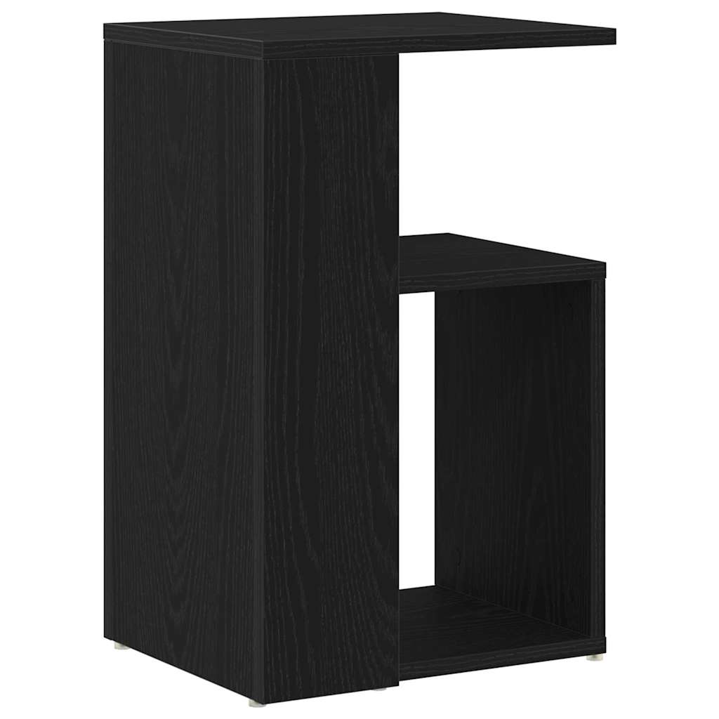 Tavolo laterale Rovere nero 36 x 30 x 56 cm Legno multistrato