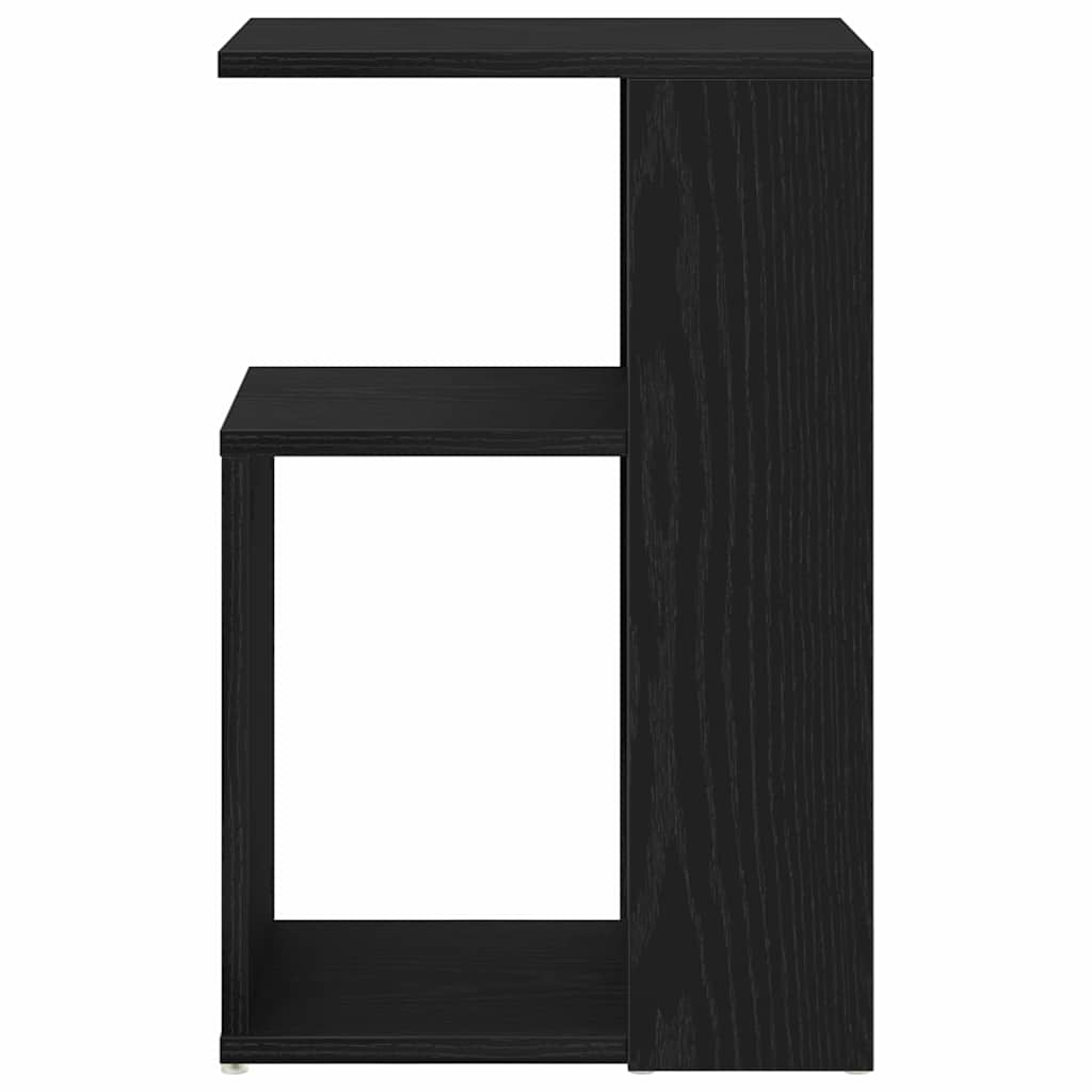 Tavolo laterale Rovere nero 36 x 30 x 56 cm Legno multistrato