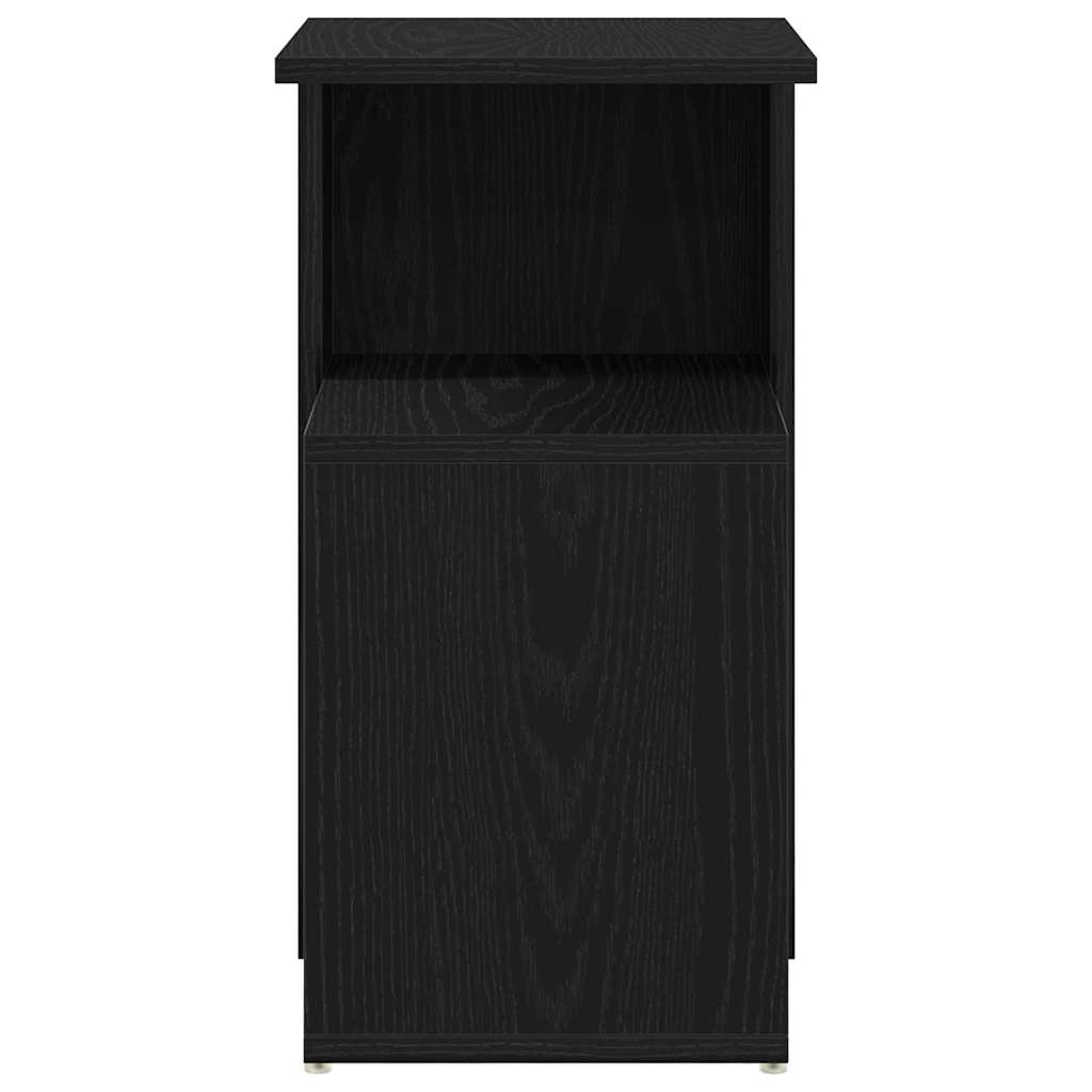 Tavolo laterale Rovere nero 36 x 30 x 56 cm Legno multistrato