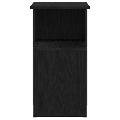 Tavolo laterale Rovere nero 36 x 30 x 56 cm Legno multistrato