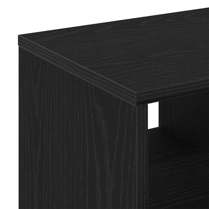 Tavolo laterale Rovere nero 50 x 30 x 50 cm Legno multistrato