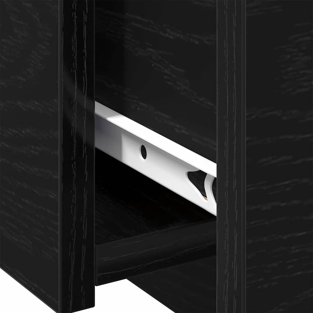 Tavolino da salotto Rovere nero 90 x 60 x 31 cm