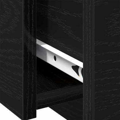 Tavolino da salotto Rovere nero 90 x 60 x 31 cm