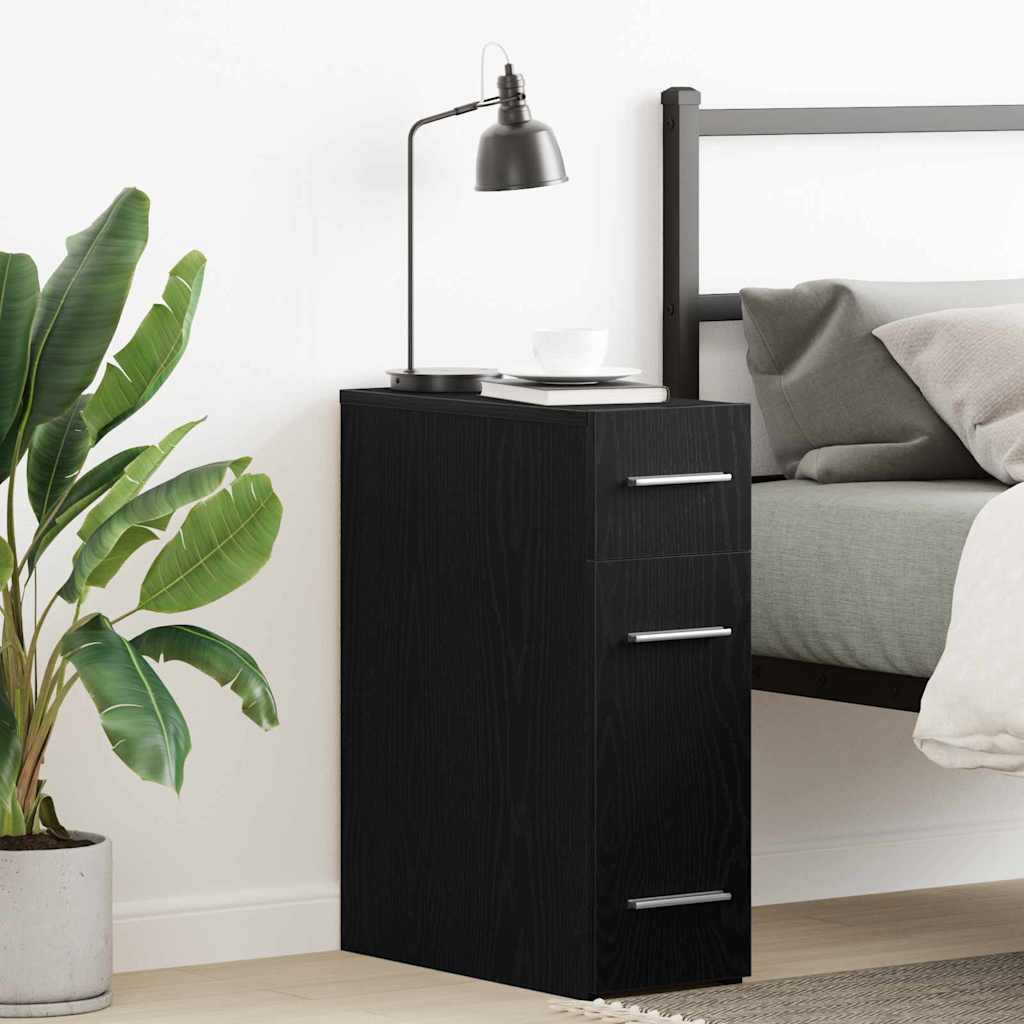 Mobile da Farmacia Rovere Nero 20 x 45,5 x 60 cm | homemem39