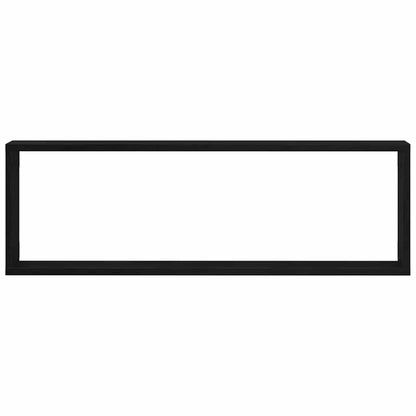 Mensola da Parete 2 pcs Rovere Nero 80 x 15 x 26 cm