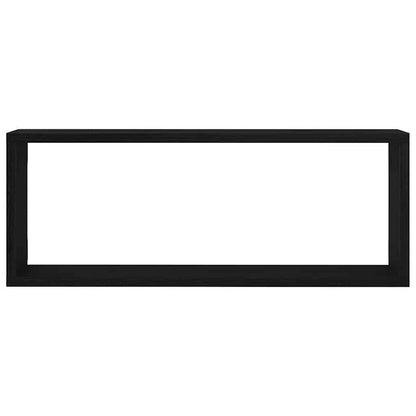Scaffali da parete 2 pcs Rovere Nero 60 x 15 x 23 cm | homemem39